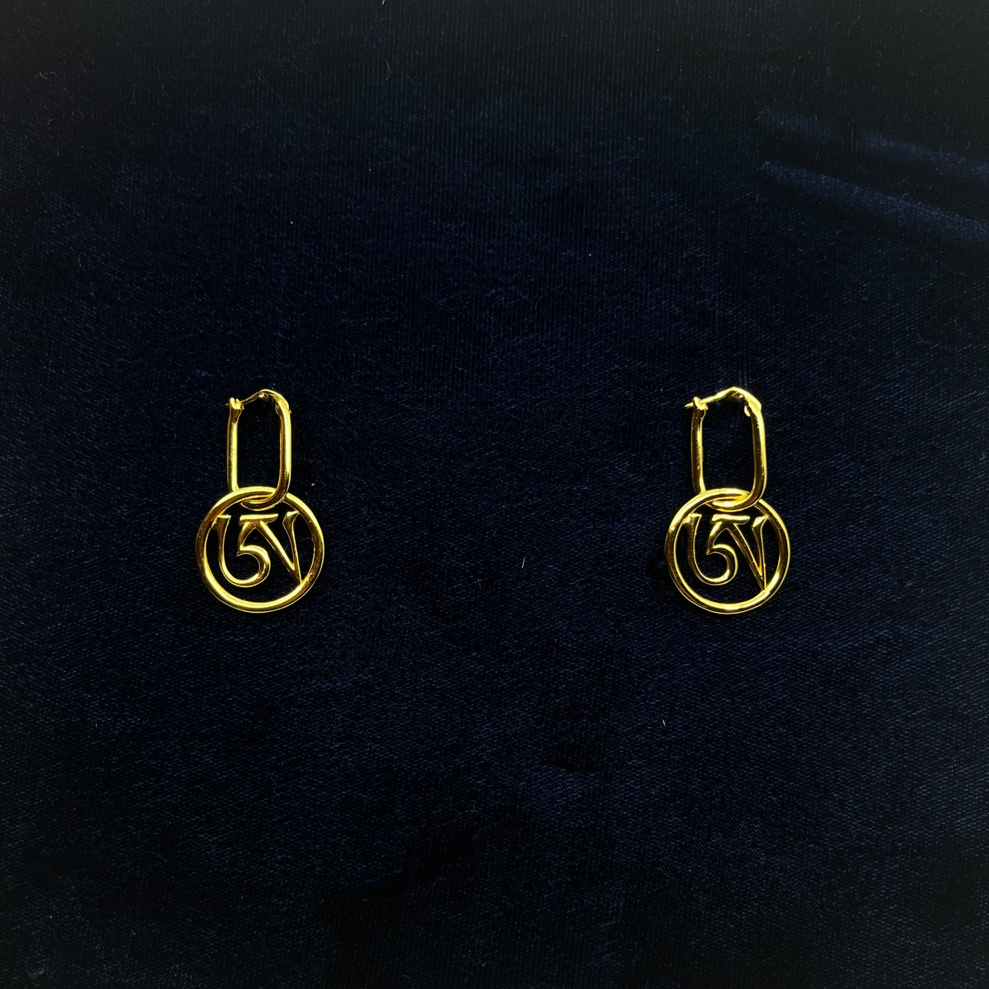 Ah Earrings: Sterling Silver with 18K Gold Filled