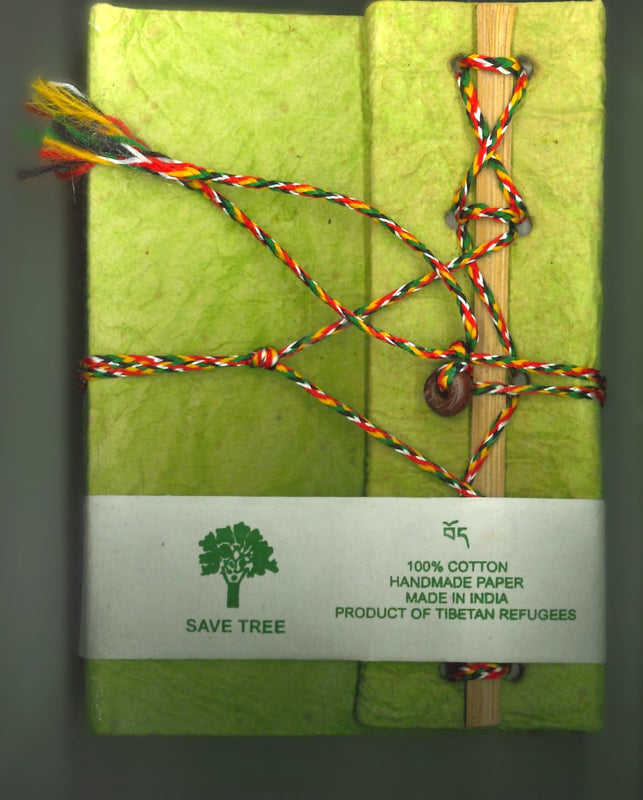 Lokta Paper Pocket Journal (Green: 3.4