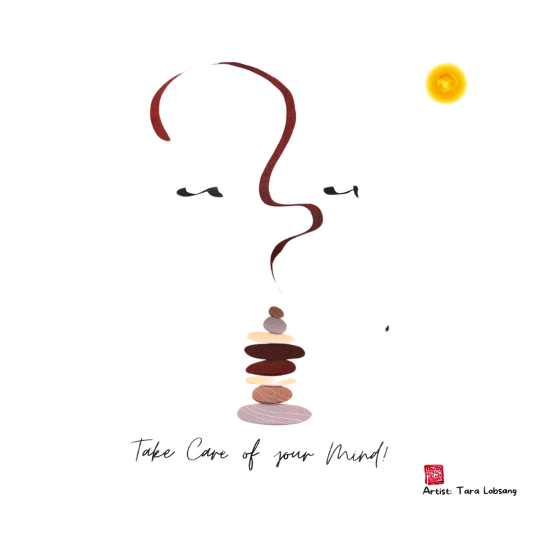 Take Care of Your MIND: Canvas Tote Bag image 2