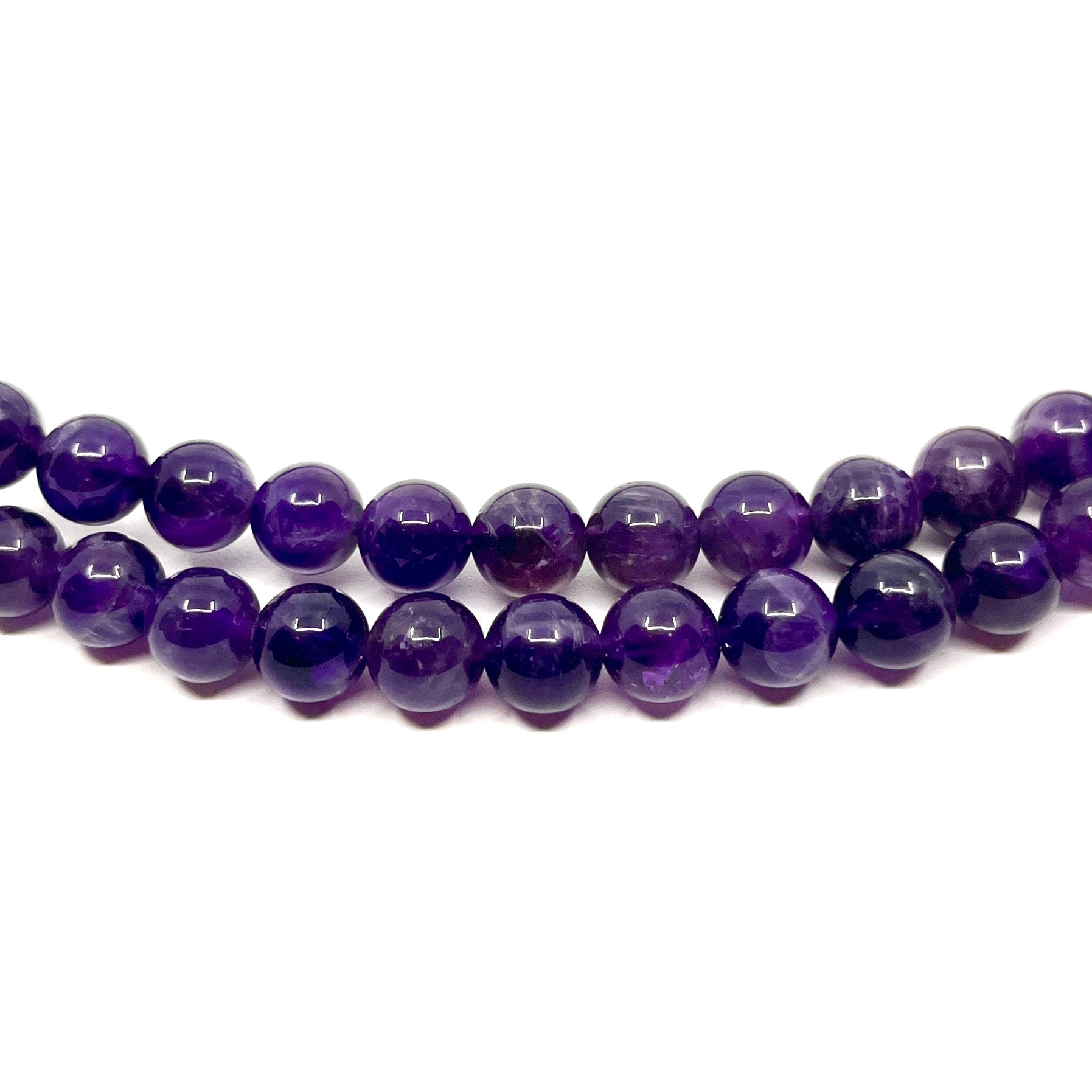 Amethyst Purple Gemstone Mala Beads