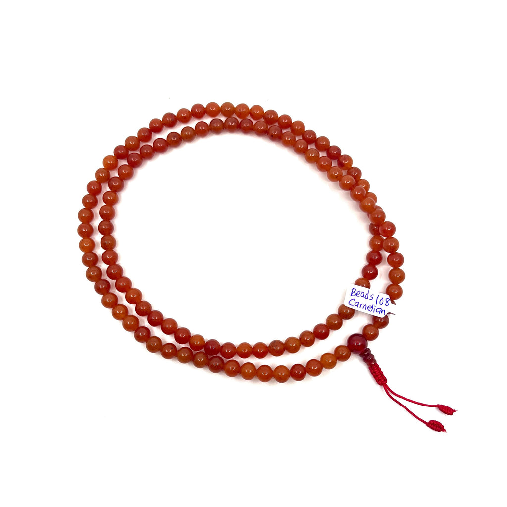 Carnelian Gemstone Mala Beads