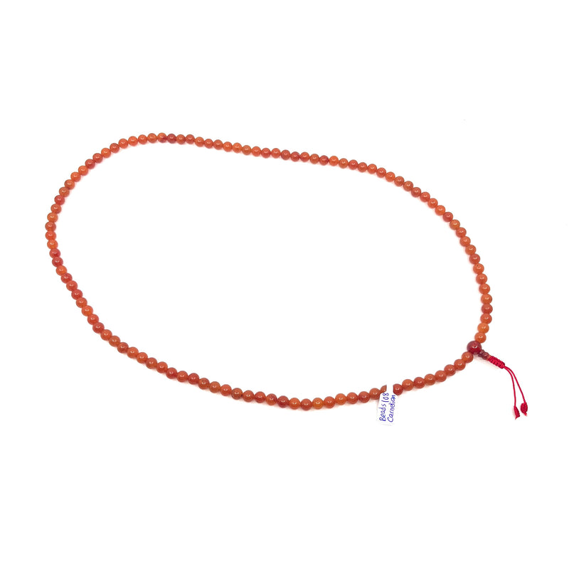 Carnelian Gemstone Mala Beads image 2