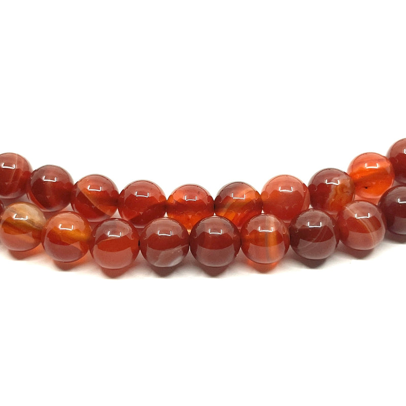 Carnelian Agate Gemstone Mala Beads image 3