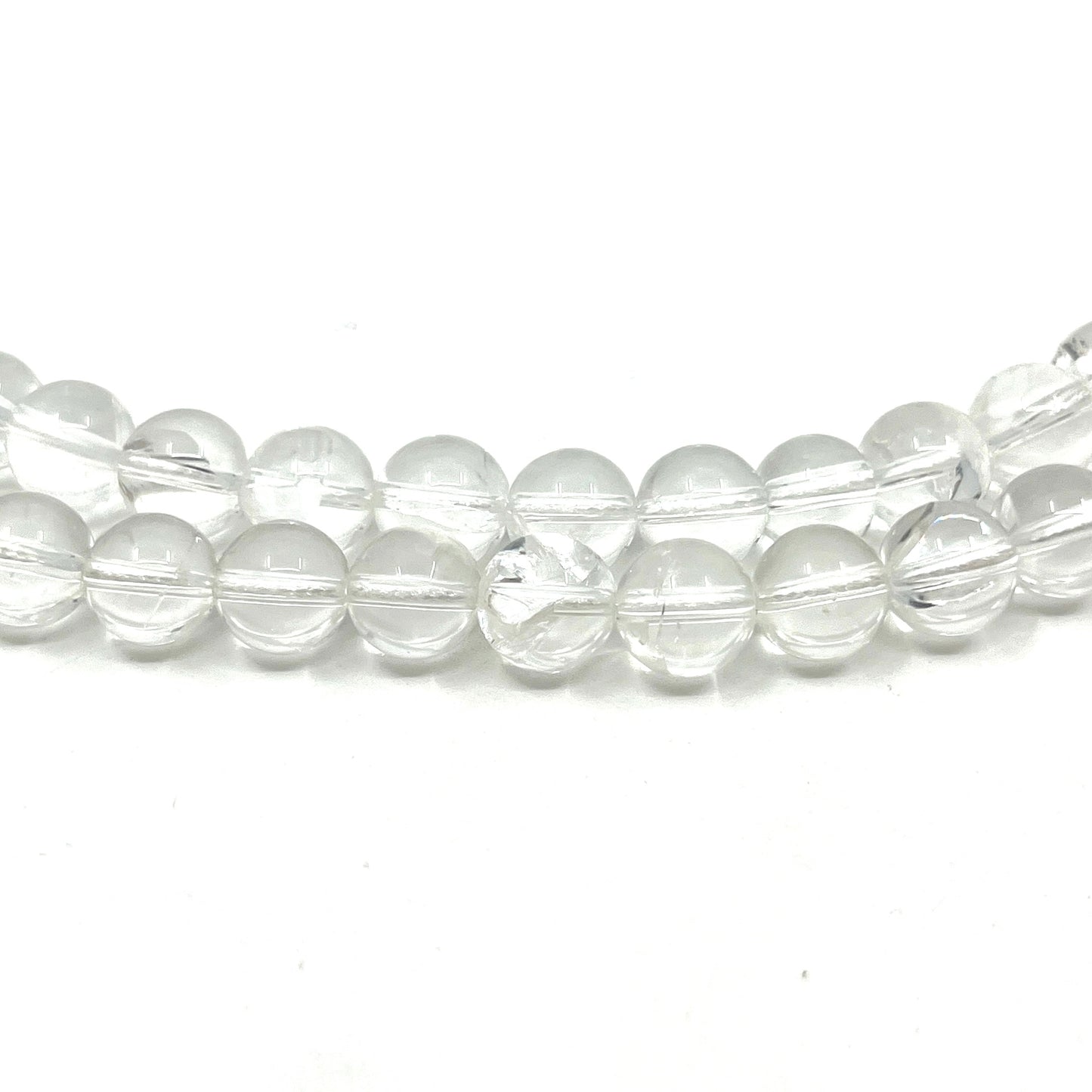 Crystal Clear Gemstone Mala Beads