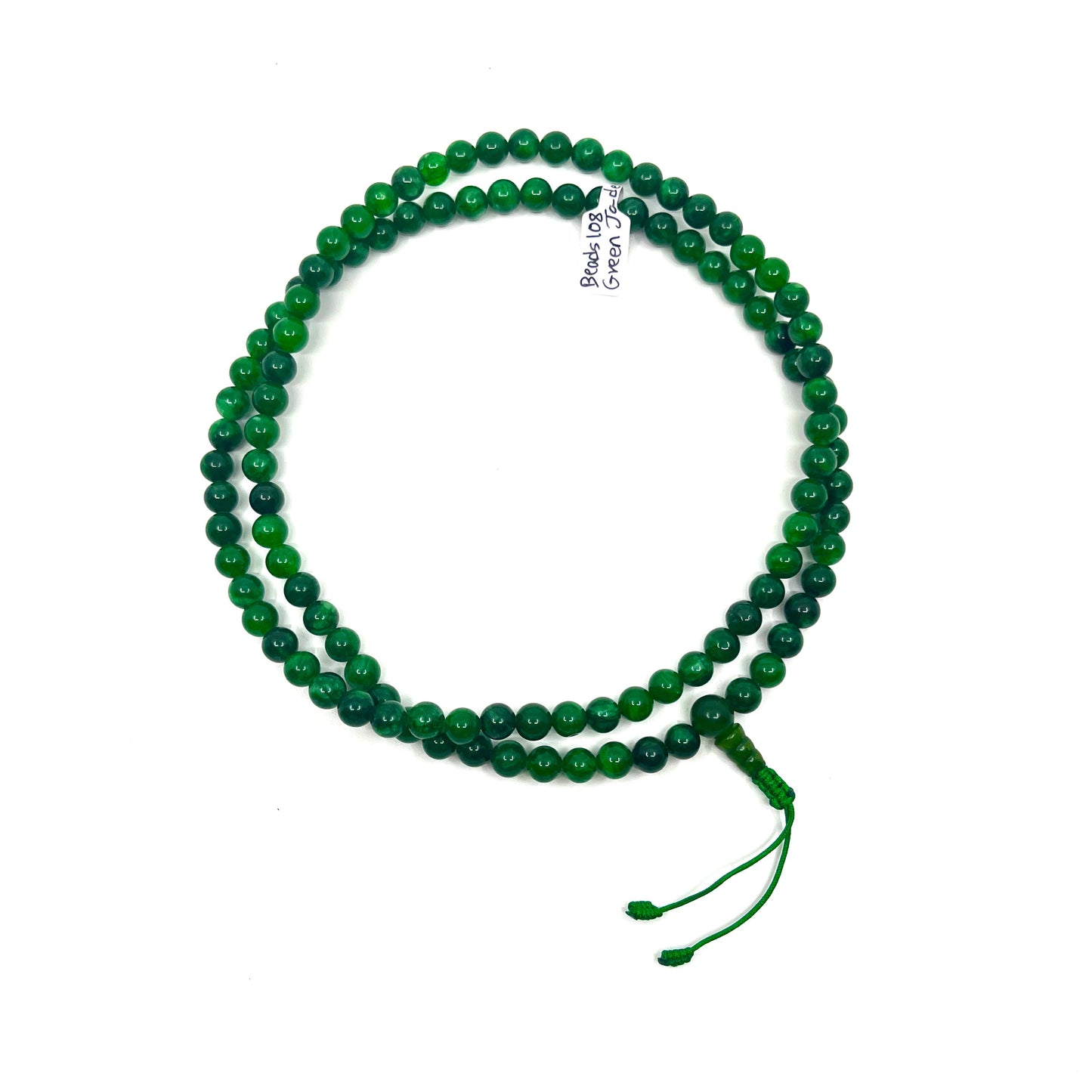 Green Jade Gemstone Mala Beads