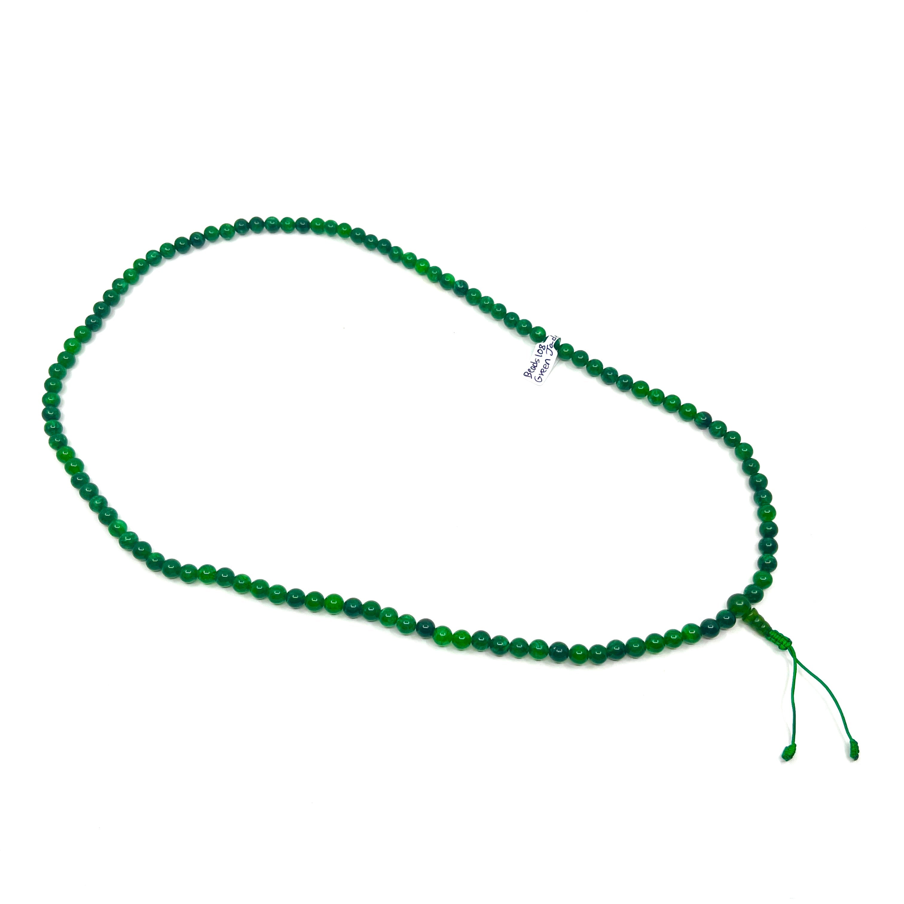 Green Jade Gemstone Mala Beads