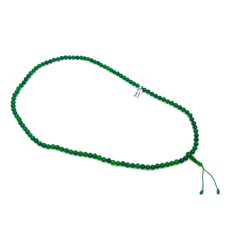 Green Jade Gemstone Mala Beads image 2