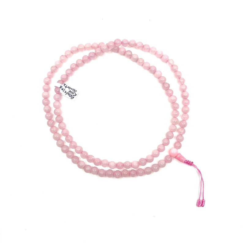 Rose Quartz Pink Gemstone Mala Beads image 1