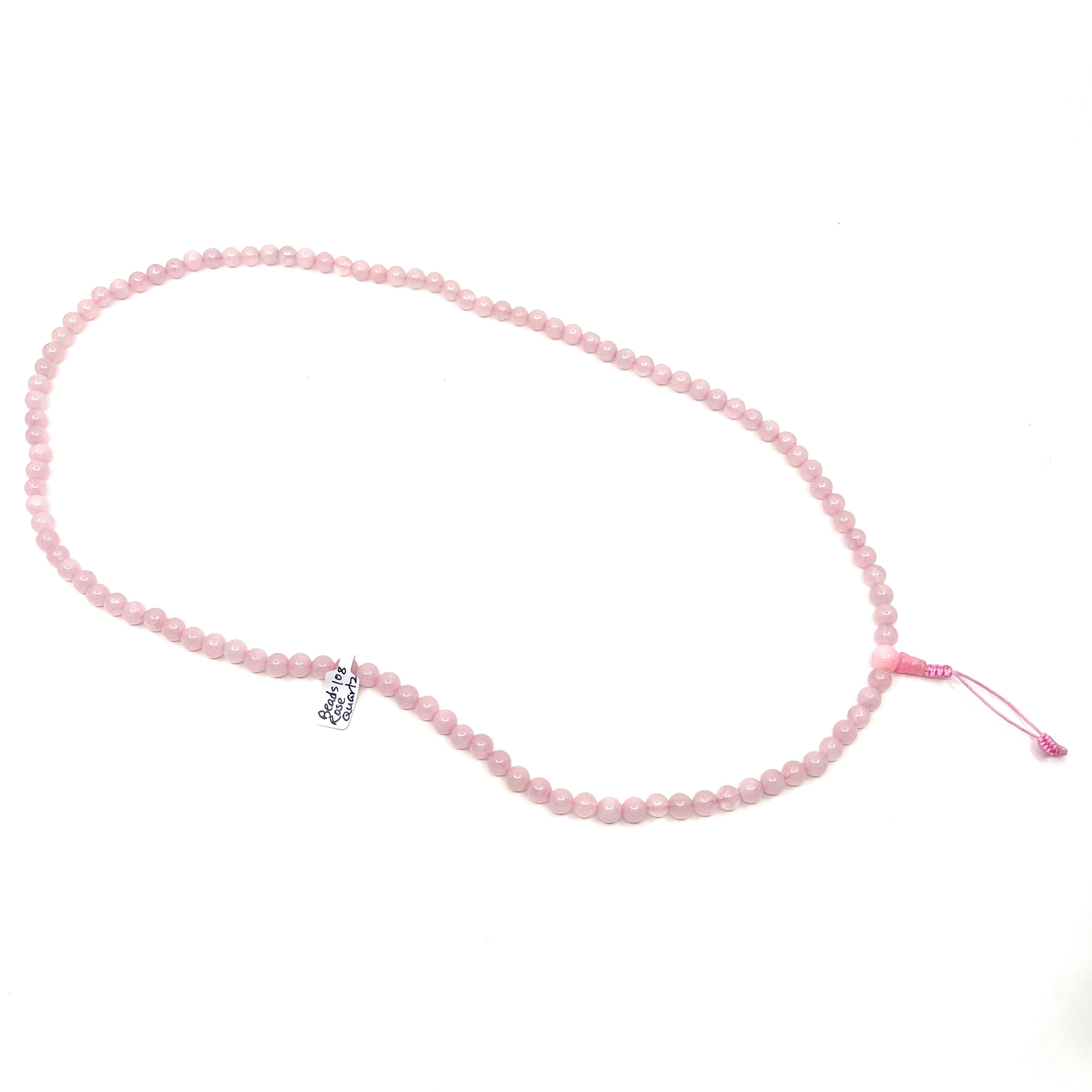 Rose Quartz Pink Gemstone Mala Beads