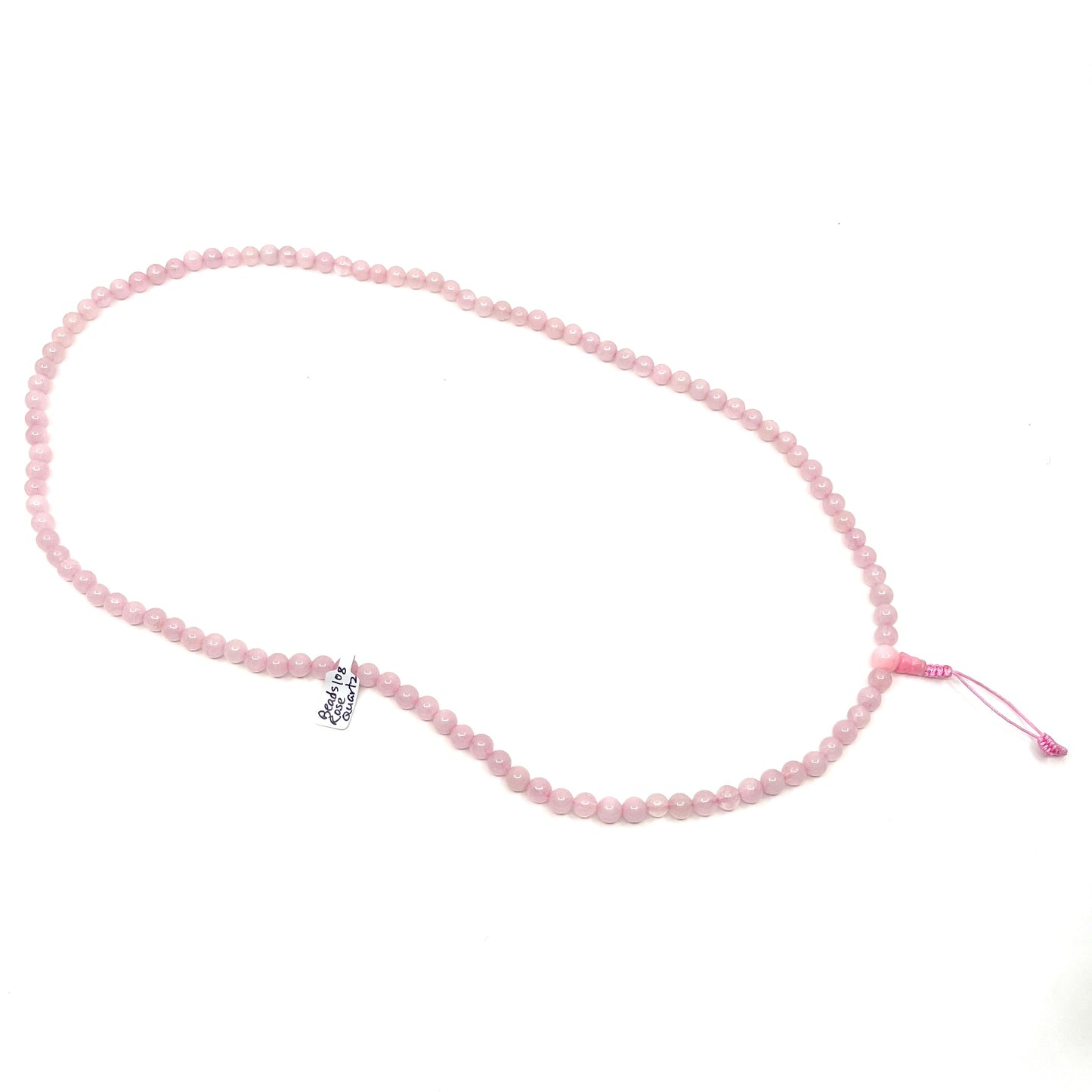 Rose Quartz Pink Gemstone Mala Beads