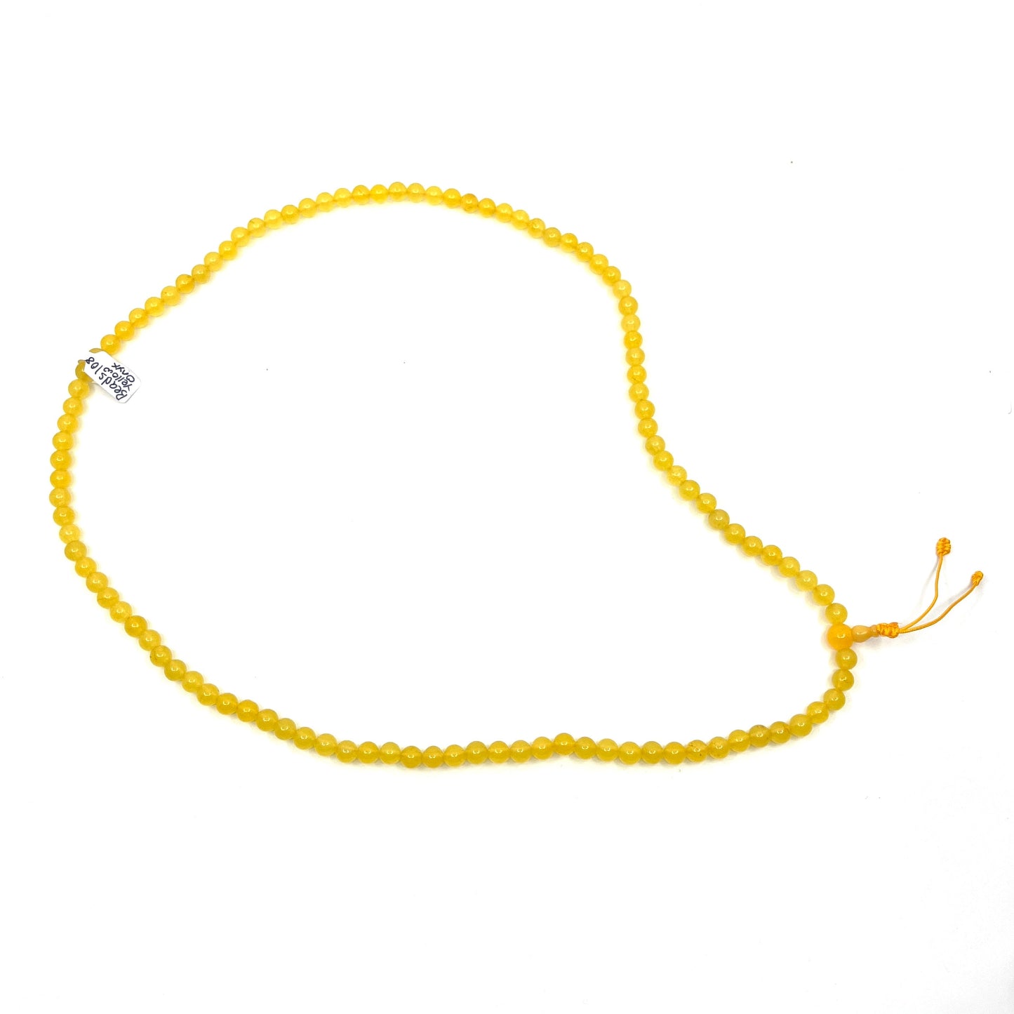 Yellow Onyx Gemstone Mala Beads