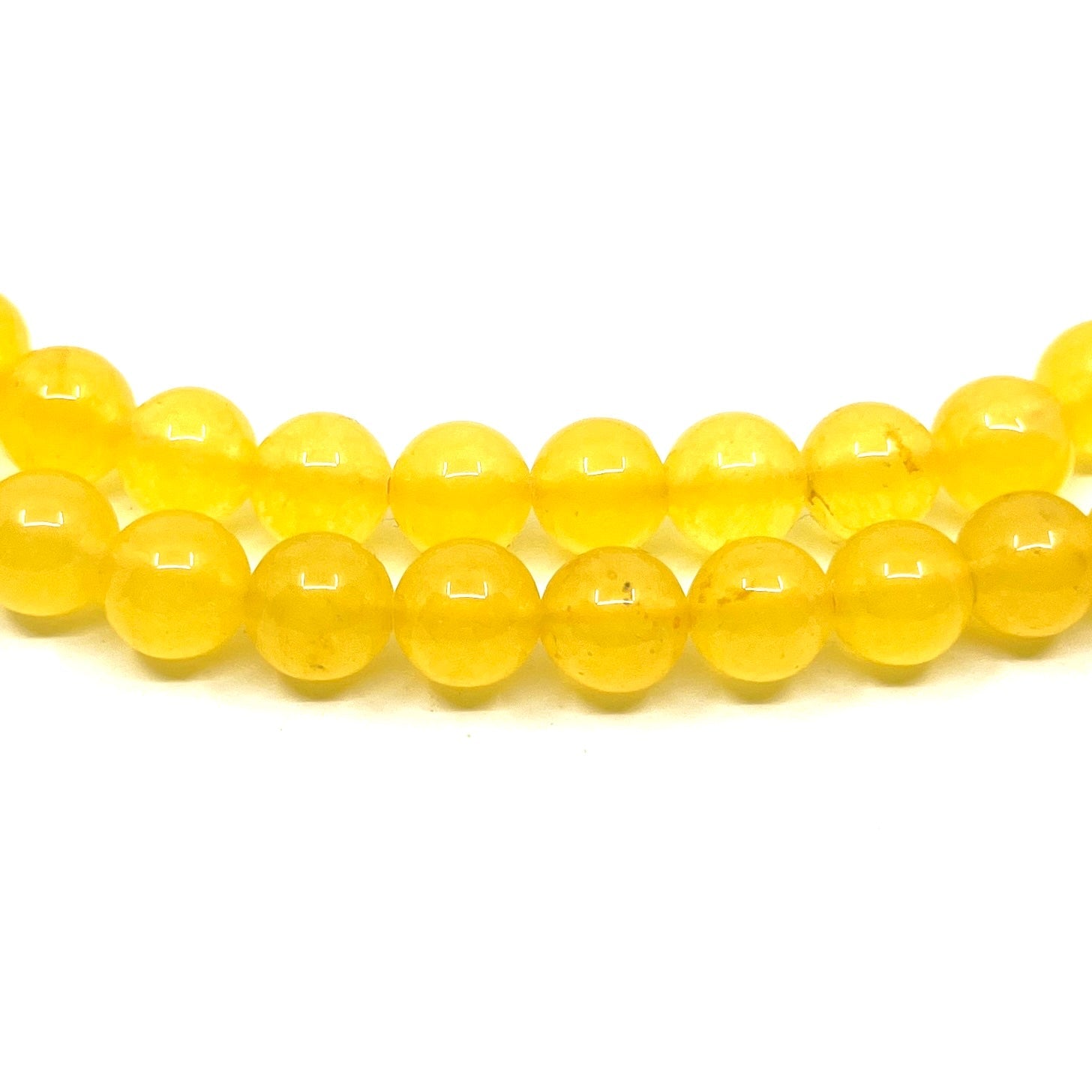 Yellow Onyx Gemstone Mala Beads