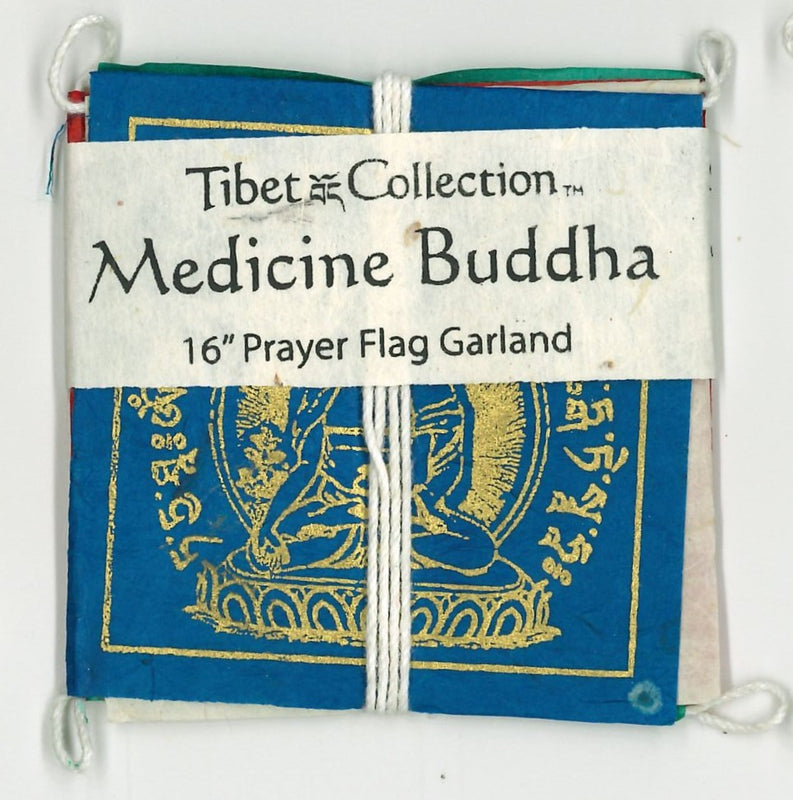 Mini Lokta Paper Prayer Flag: Medicine Buddha image 1