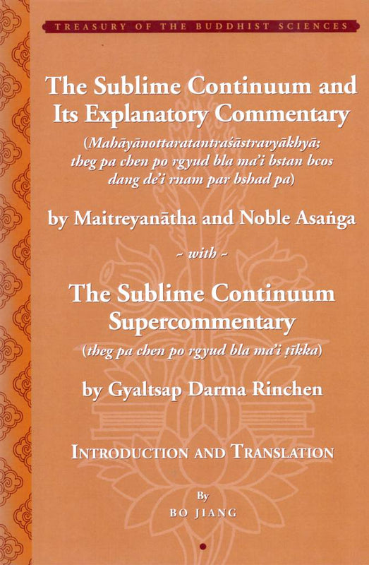 Sublime Continuum and Its Explanatory Commentary: With the Sublime Continuum Supercommentary by Bo Jiang image 1