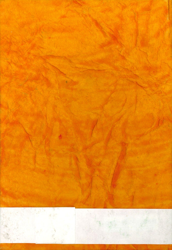 Lokta Paper Journal - Dalai Lama Quote: A Precious Human Life (Orange 5.5