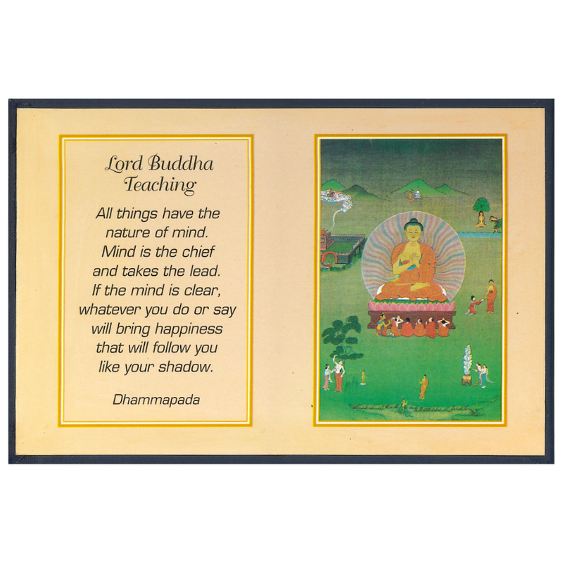 Lord Buddha Teaching Folding Thanka image 1