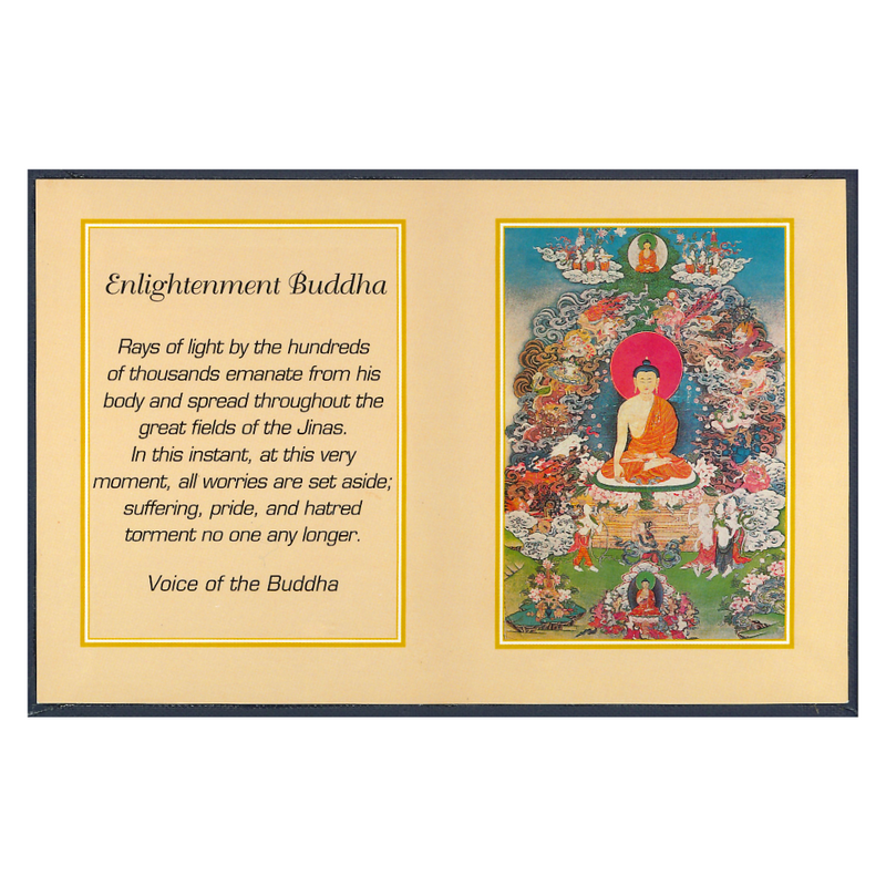 Enlightenment Buddha Folding Thanka image 1