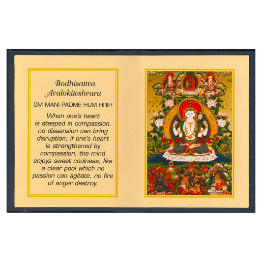 Bodhisattva Avalokiteshvara Folding Thanka - TIBET HOUSE US NYC