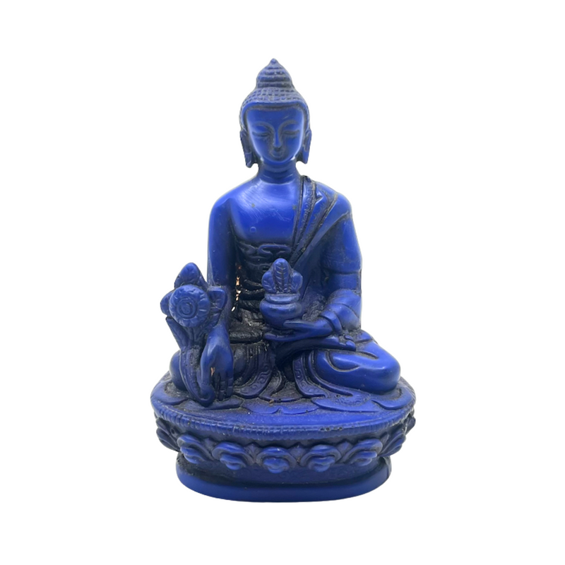 Blue Resin Buddha Statue 5