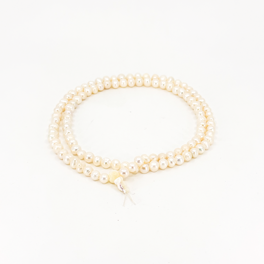 White Pearl Mala - TIBET HOUSE US NYC