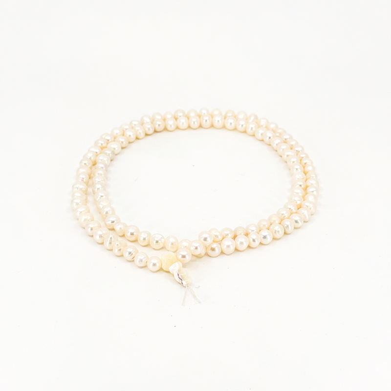 White Pearl Mala image 1