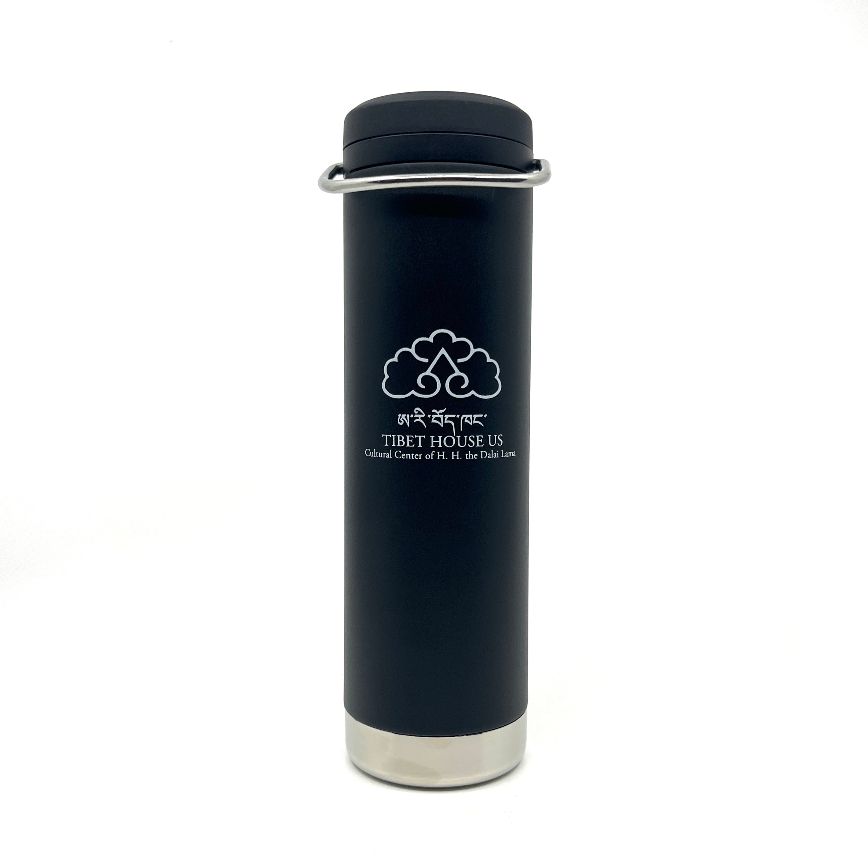 Stainless Steel Black: Twist Cap Yak Water Bottle