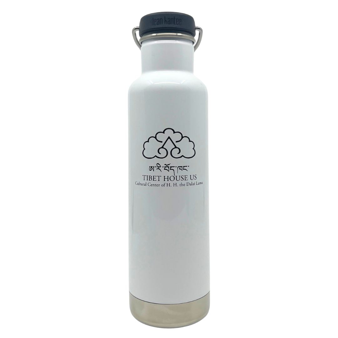 Stainless Steel White: Loop W/Bale Yak Water Bottle