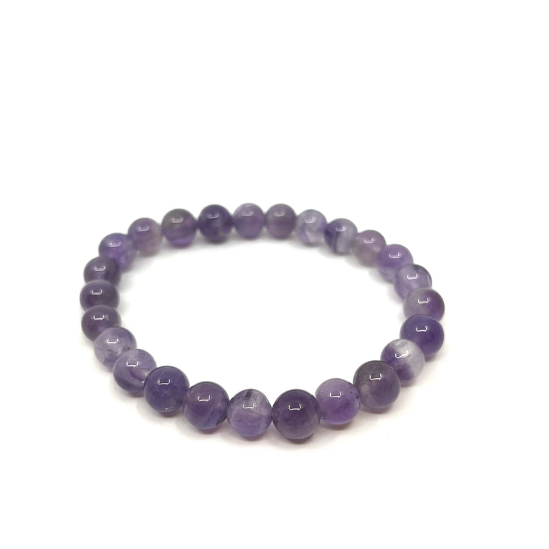 Amethyst Purple Gemstone String Bracelet image 1