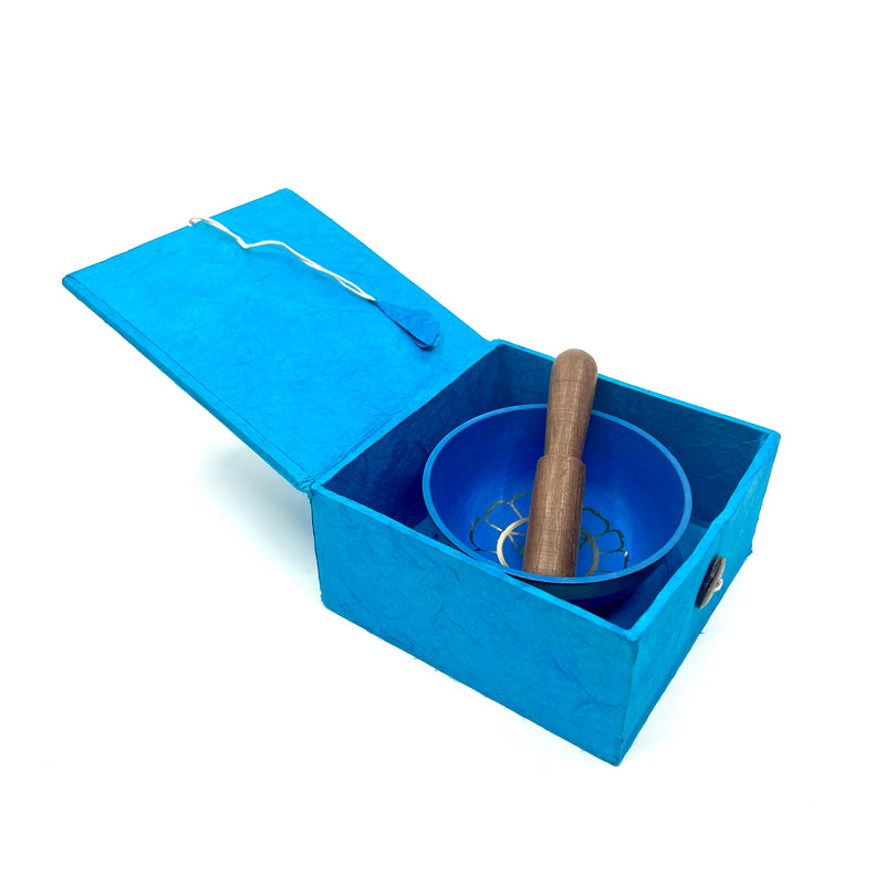 Chakra Singing Bowl - Light Blue image 4