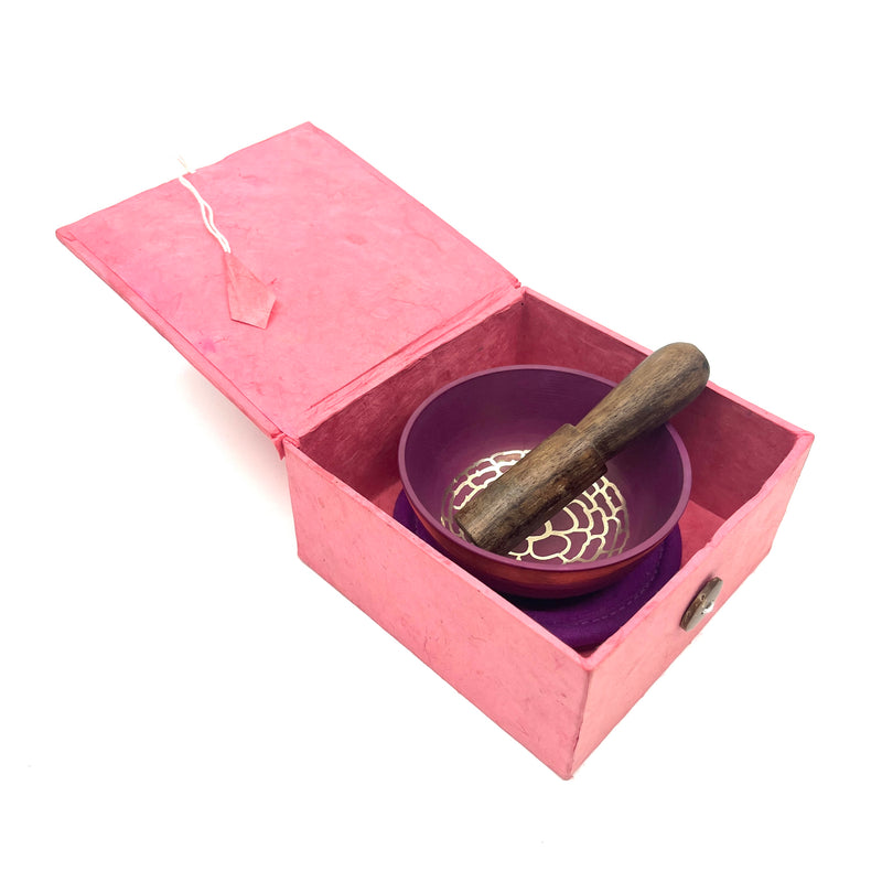 Chakra Singing Bowl - Pink image 3