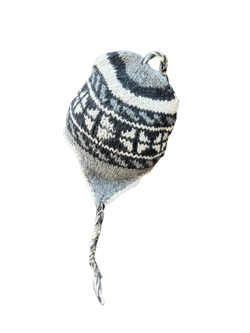 Wool Handknit Earflap Beanie image 3
