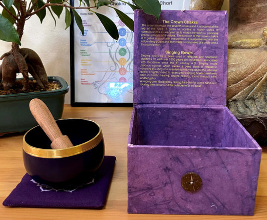Crown Chakra Singing Bowl: Purple 3.5" - TIBET HOUSE US NYC