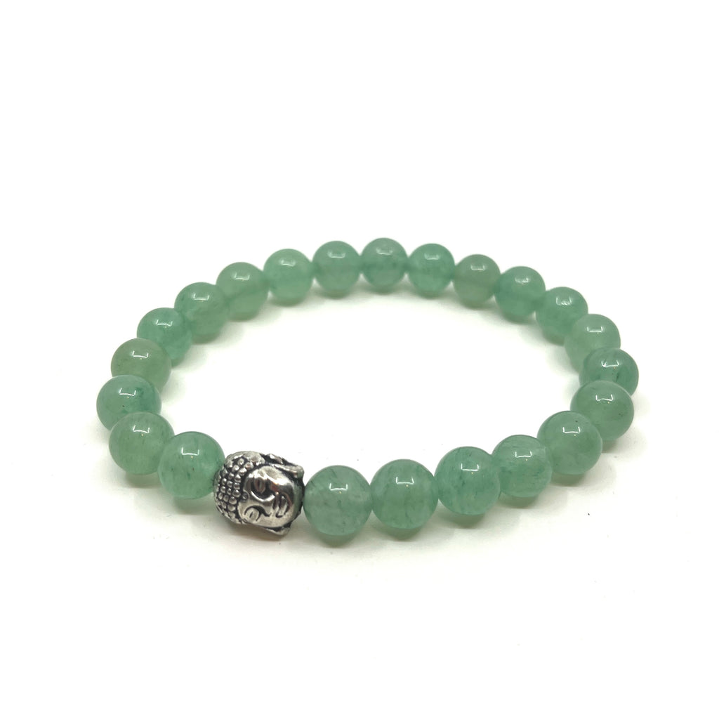 Jade Gemstone/Buddha Head Bracelet