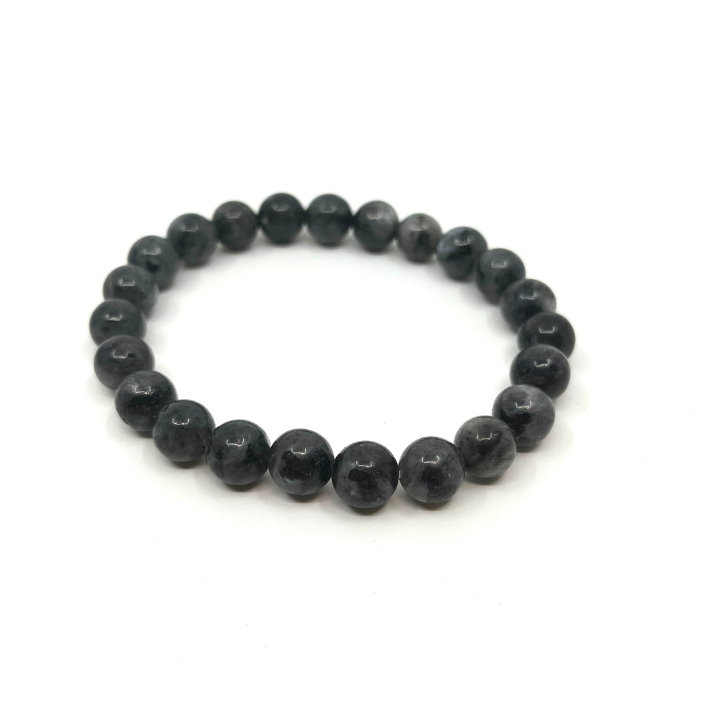 Dark Gray Gemstone String Bracelet