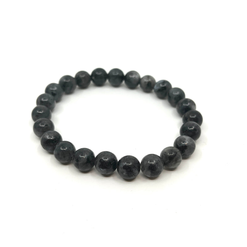 Dark Gray Gemstone String Bracelet image 1