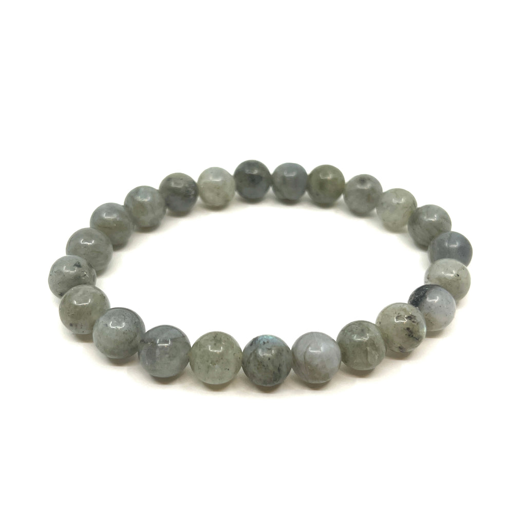 Light Gray Gemstone String Bracelet