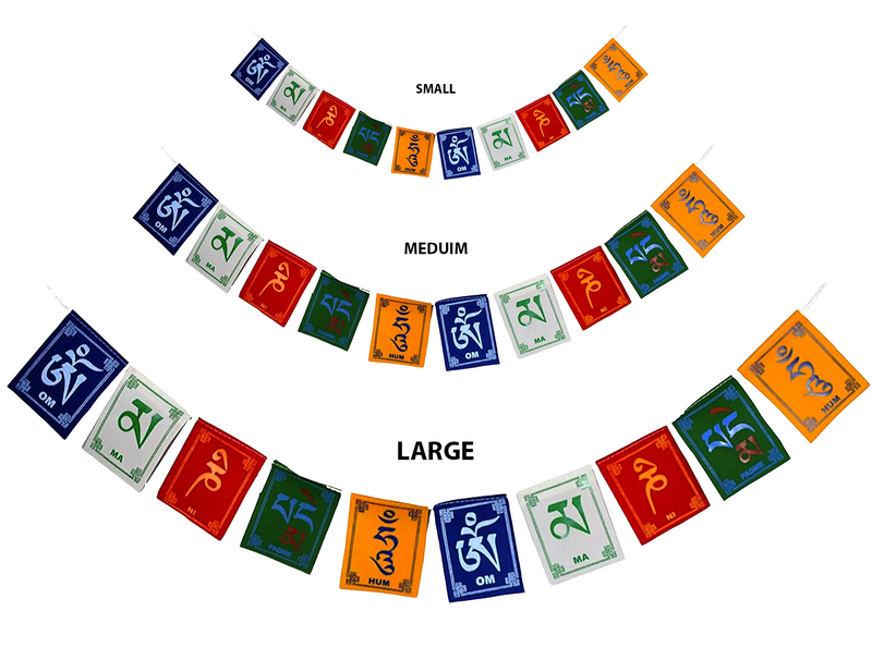 Om mani padme hum - Large Prayer Flags image 2