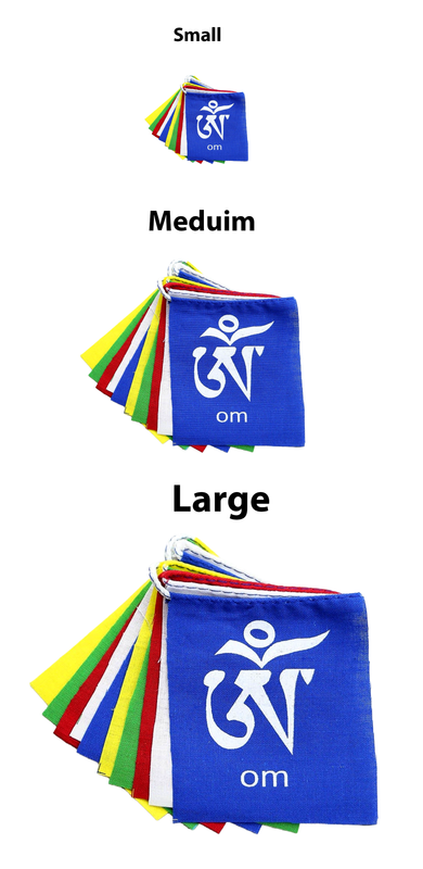 Om mani padme hum - Small Prayer Flags image 1