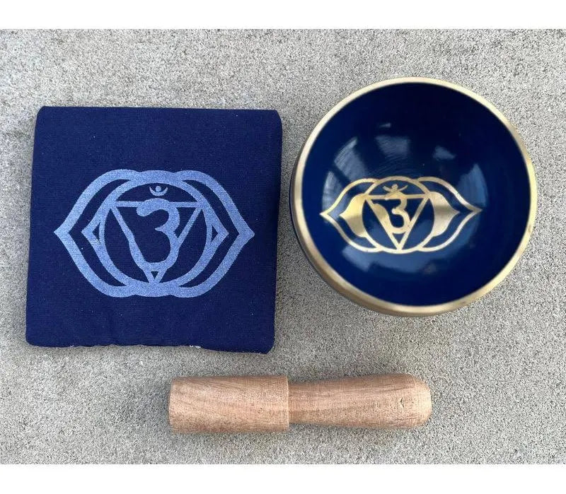 Third Eye Chakra Singing Bowl: Navy 3.5