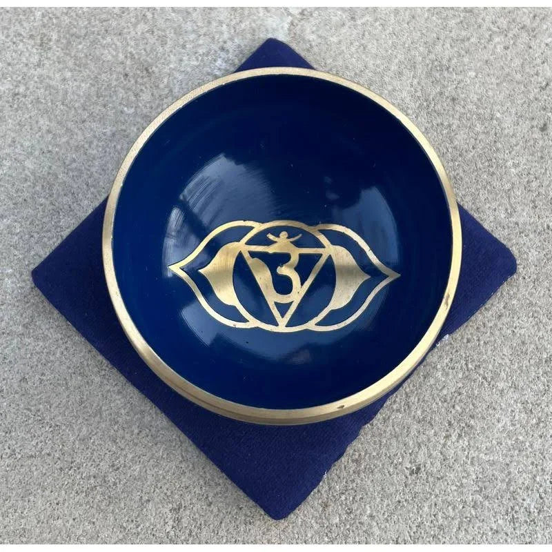 Third Eye Chakra Singing Bowl: Navy 3.5
