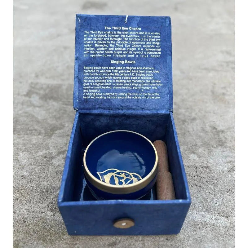 Third Eye Chakra Singing Bowl: Navy 3.5